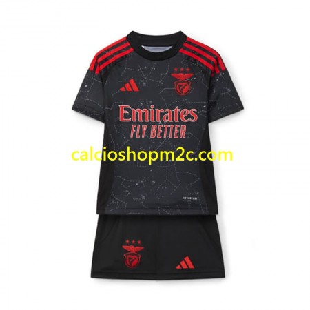 Benfica Bambino Maglia Trasferta 2024/2025 Manica Corta